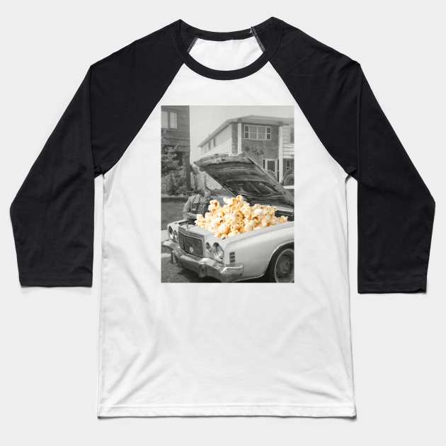 Pop the Hood Baseball T-Shirt by Vertigo Artography